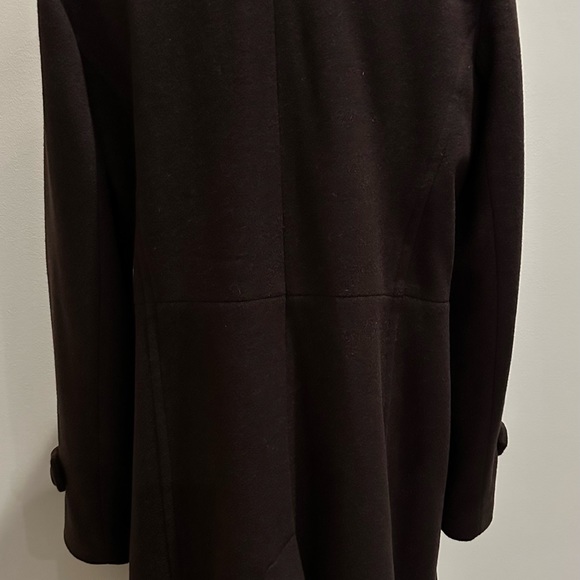 Coat, Brown w/Scarf, Knee Length - Picture 4 of 5